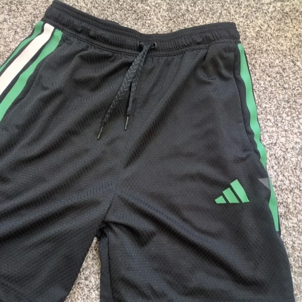 Adidas Men’s HOUSE OF TIRO NATIONS Black Green Gray SHORTS Small